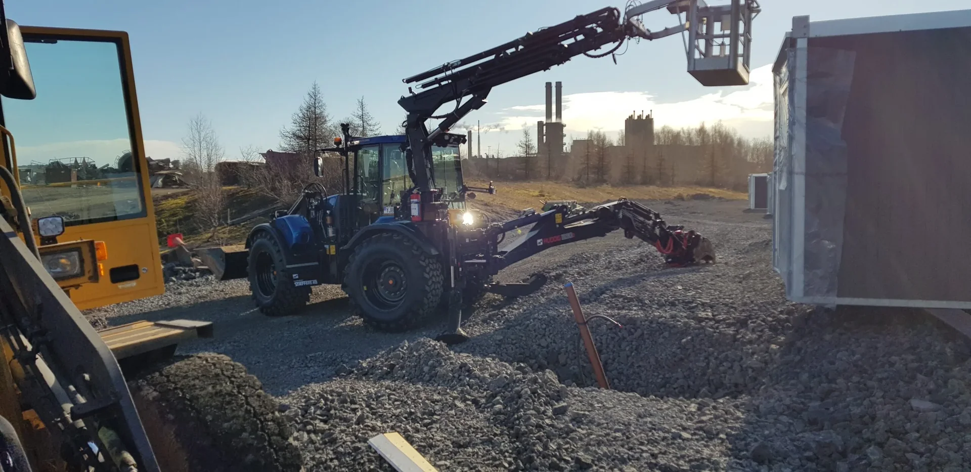 Maskin vid industriarbete
